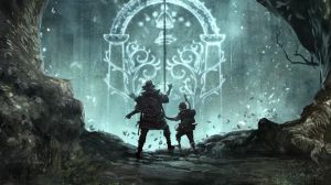 Two Explorers At Moria's Doors Of Durin