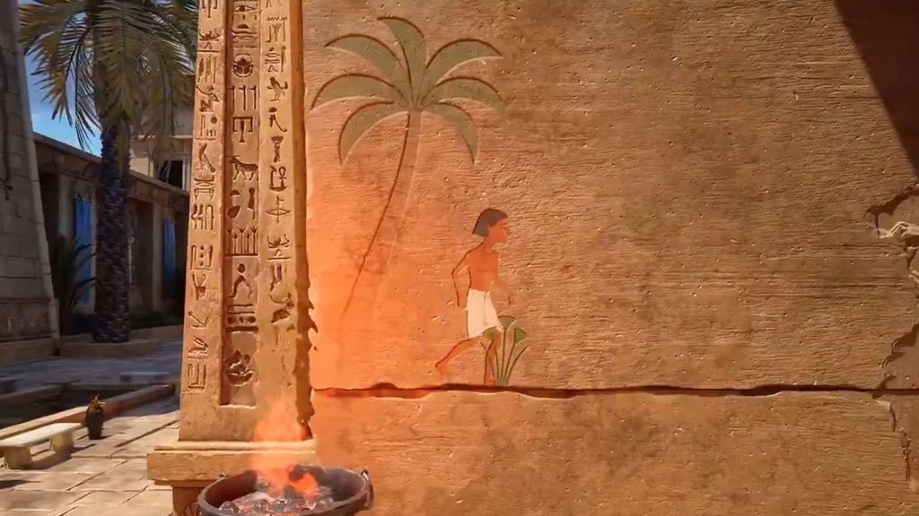 Egyptian Silhouette Hero On Temple Wall From Untitled Kelonia Games Indie