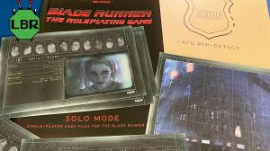 Blade Runner RPG Solo Mode Expansion Components Laid Out On Table