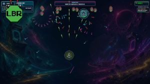 Nova Swarm Review Image Shooting At Variety Of Wave 3 Enemies